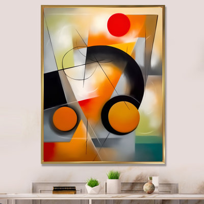 «Korbin Abstract Shapes And Line», reproduction d'art sur toile III