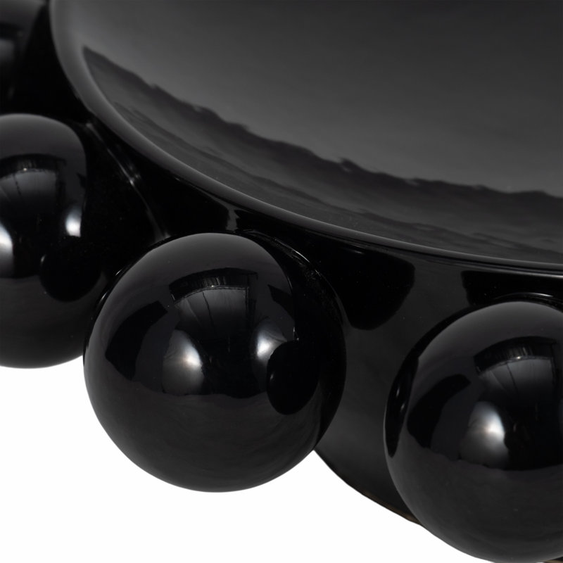 12" Capraia Decorative Bowl, Black