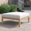 Repose-pieds de patio en teck Muret