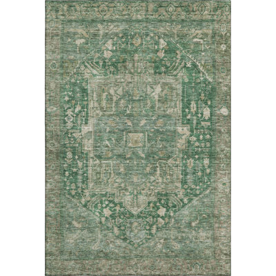 Premium Machine Washable Larock AMF1240 Medallion Rug