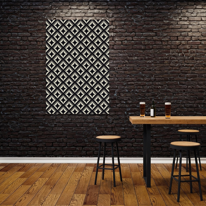 " Geometric Elegance Abstract Elegant Geometric Wall Art Print " Print, H 60 po x l 40 po