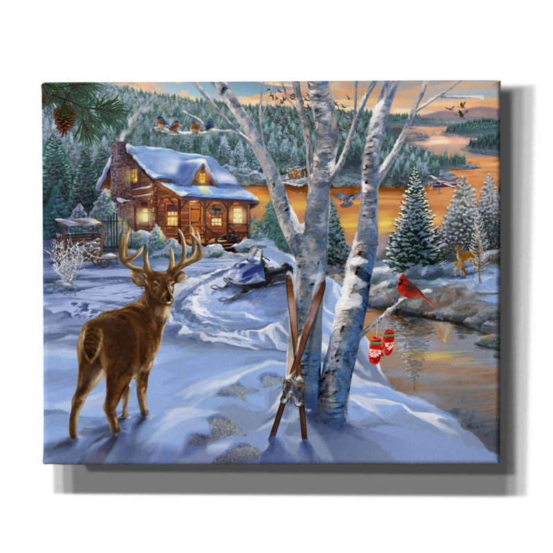 «Buck River» par Bigelow, illustrations sur toile, H 20 po x l 24 po x P 0,75 po