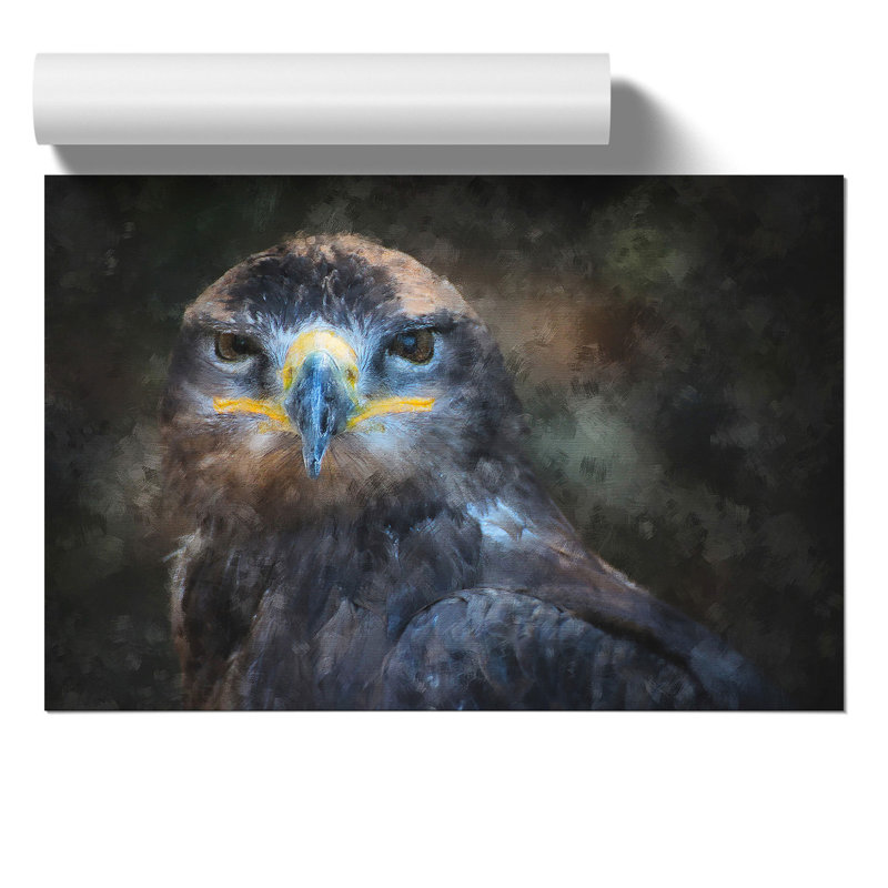 Golden Eagle Painting - Frameless Print, 21cm H x 30cm W x 0.1cm D