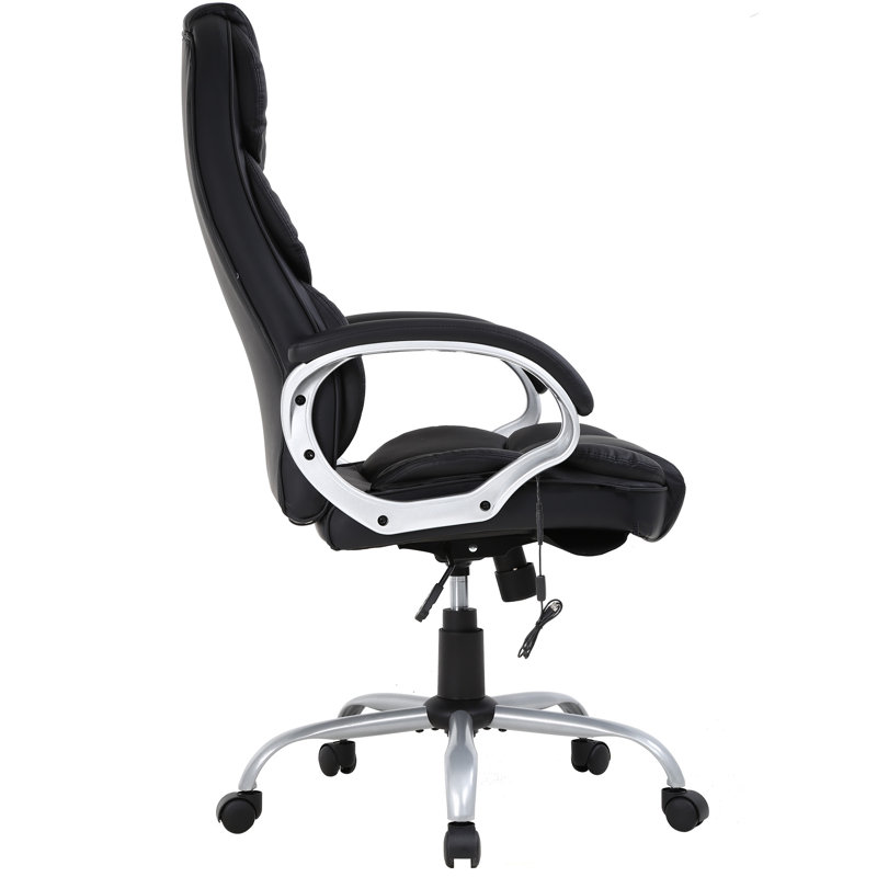 Black High Back Leather Executive Swivel Office Chair