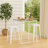 Jenie Counter Height Breakfast Dining Table, Minimalist, Small Space, White Gray-117054037-117054039