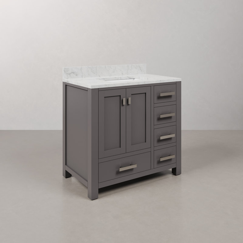 Steve 36'' W Single Vanity, Gray
