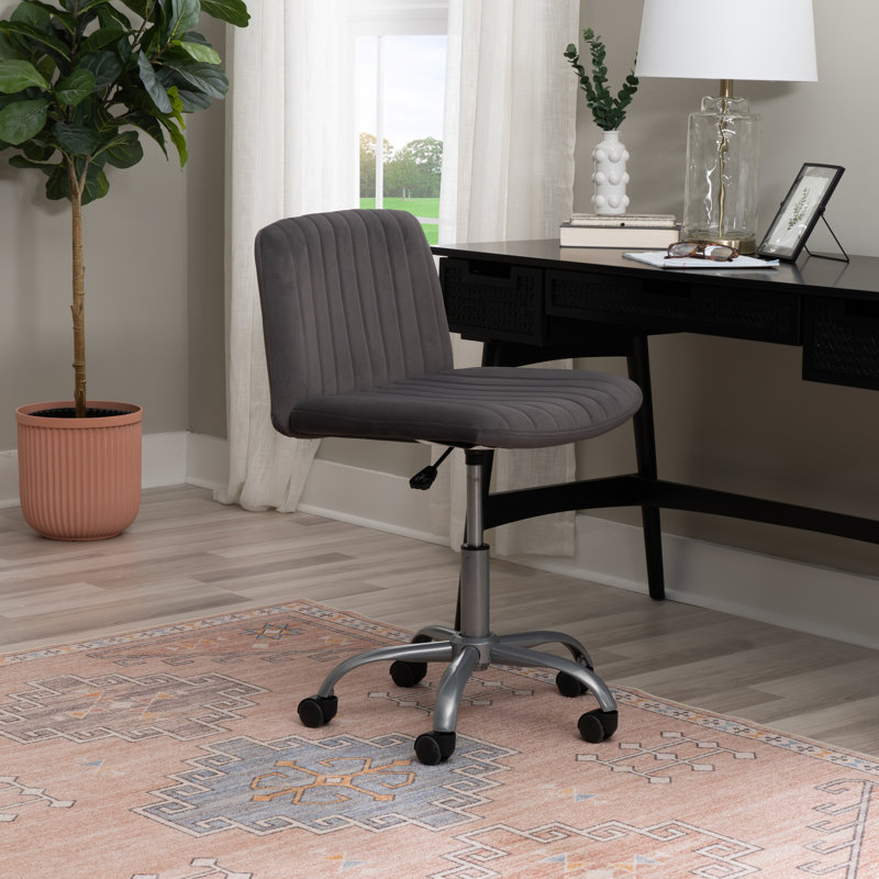Morency Swivel Office Chair, Gray