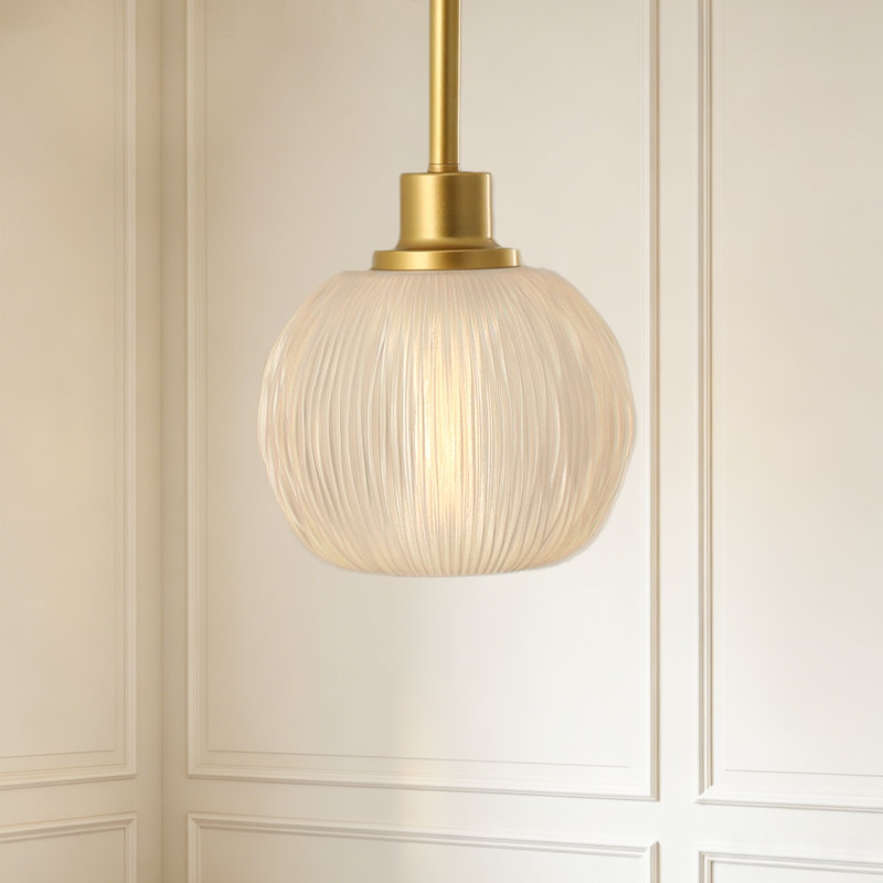 23.62" Modern Gold Pendant Light with Interchangeable Dual Shades, Adjustable Hanging Light for Kitchen Island, Dining Room & Bedroom