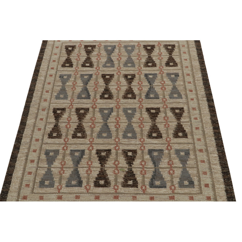 Scandinavian Wool Geometric Area Rug, Rectangle 12' x 16'