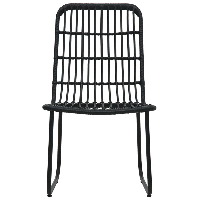 Chaise de patio Aviana, Noir