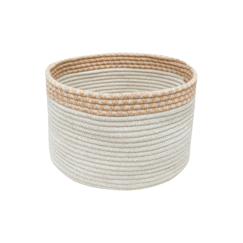 Panier 10 po H PET recyclé / coton, Naturel / miel