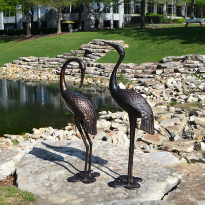 Vioria Animals Weather Resistant Metal Garden Statue