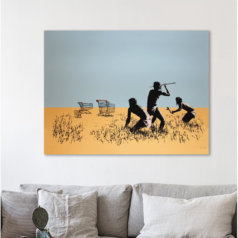 «Trolle Hunters» par Bansky - Impression sur toile, H 15 po x l 20 po x P 1,5 po