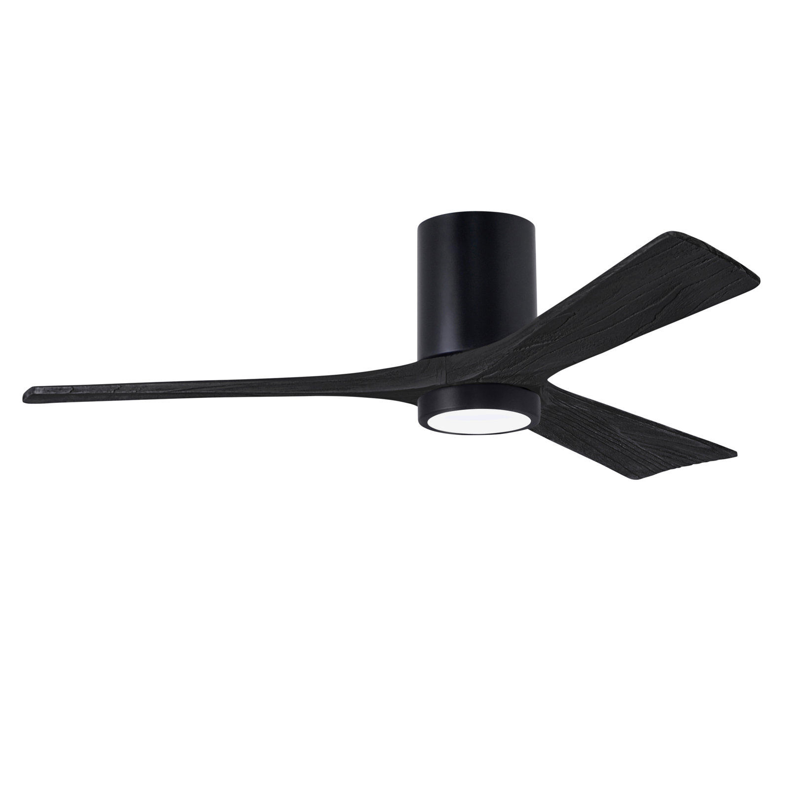 Olivier Ceiling Fan with LED Light Kit, Matte Black, Matte Black, 52"