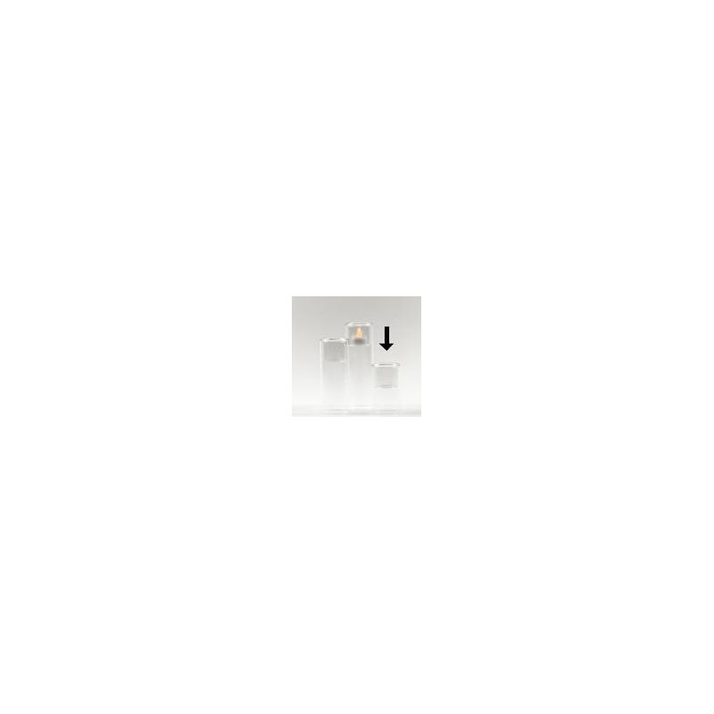 Glass Tabletop Tealight Holder, 4" H x 2" W x 2" D