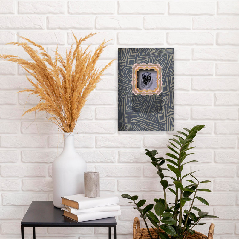 Art contemporain contemporain abstrait fantaisiste, H 18 po x l 12 po