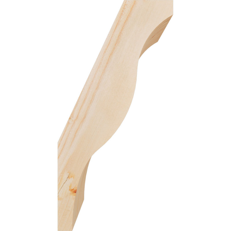 Attelle de genou Funston, Sapin de Douglas, Lisse, H 16 po x l 5,5 po x P 8 po