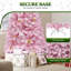 Arbre de Noël rose 4,5 pi avec éclairage ajustable 4,5 pi