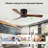 42 Inch Ceiling Fan No Light With Remote Control, Low Profile Flush Mount Ceiling Fan Without Light,Noiseless Reversible Dc Motor With Timer