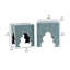 Ensemble de deux tabourets Dorcy Capiz-787317581