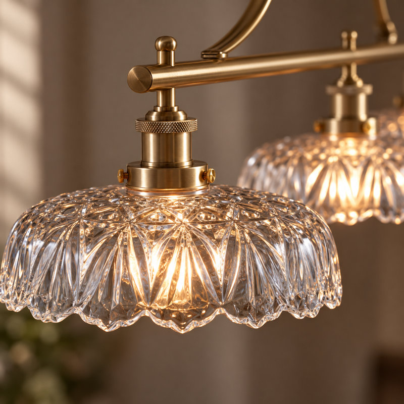 Lustre de salle à manger en fer bronze à 3 lumières de 32 pouces avec chaîne de suspension réglable (ampoules comprises), Yes