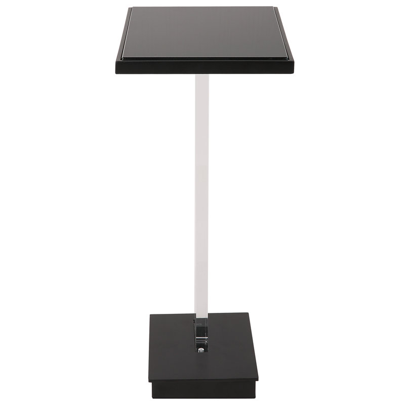 Angle Glass End Table