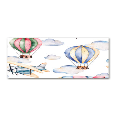 Planes And Balloons - Wrapped Canvas Print