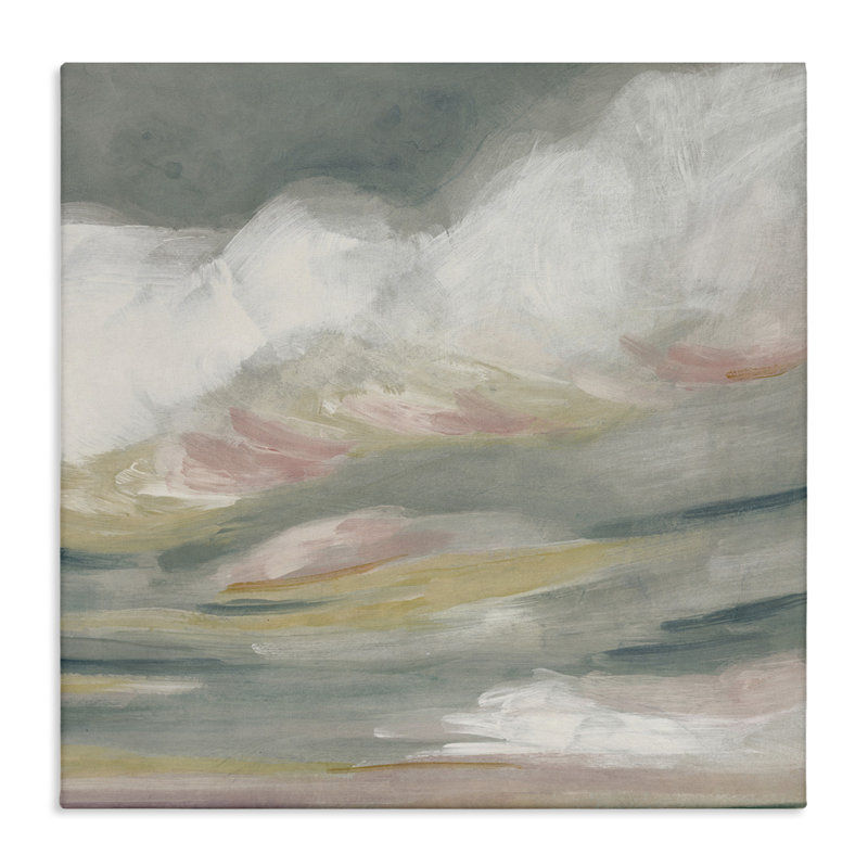«Storm Clouds Abstraction Floater», art mural sur toile par June Erica Vess, H 36 po x l 36 po x P 1,5 po