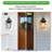 21"(H) 2-Piece Outdoor Wall Light Set for Porch, Patio, and Garden Lighting (Bulbs Not Included)-2021340497-2021340499