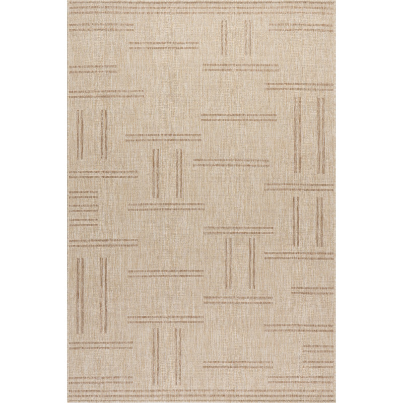 Asuka Geometric Indoor/Outdoor Area Rug, Rectangle 9' x 12'