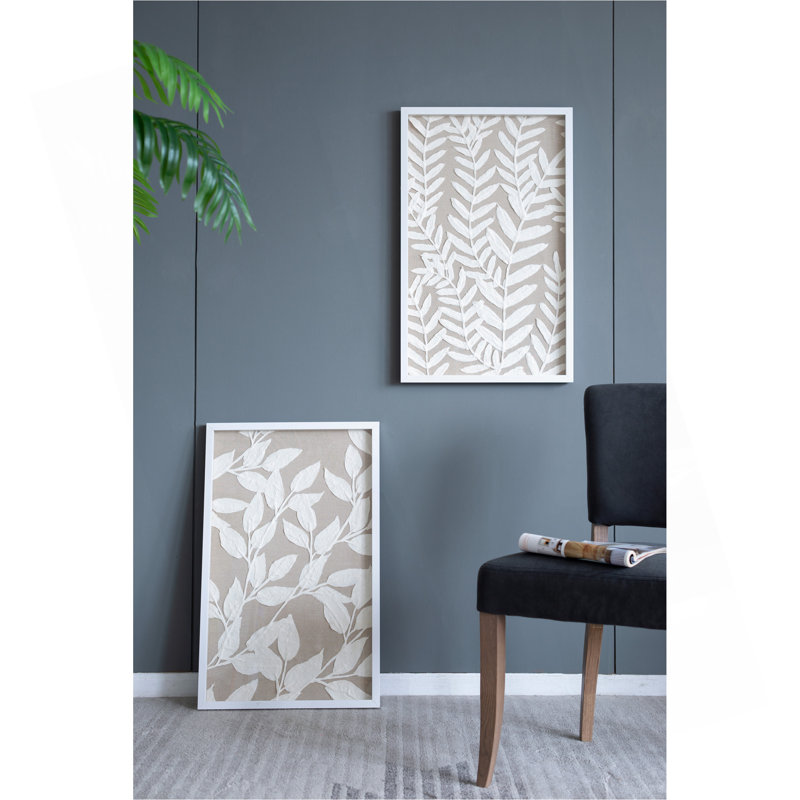 Décoration murale S / 2 Shadow Box, 19,5 x 1 x 31,5 po
