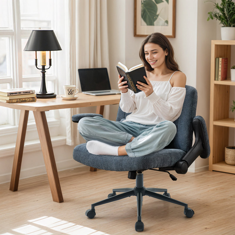 Chaise de bureau Criss Cross, Bleu très foncé