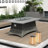 Arayeli Rectangle Aluminum Liquid Propane Smokeless Fire Pit Table-1105408874