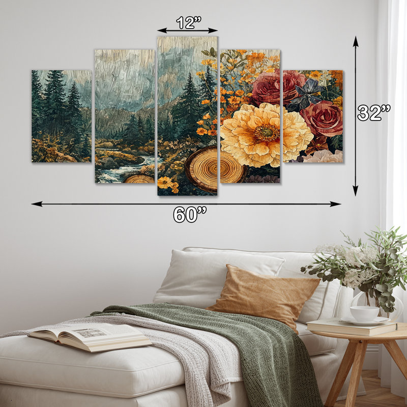 Toughkenamon - Bouquets assortis - Art mural traditionnel