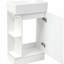 Lavabo de salle de bain de 18,6 pouces avec lavabo, lavabo de salle de bain avec tablettes doubles, direction à gauche ou à droite-108591638