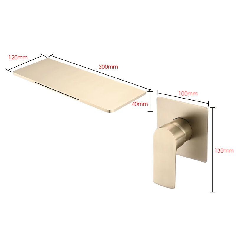 Robinet pour salle de bain mural Modern