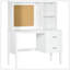 Bureau d'ordinateur polyvalent avec plusieurs options de rangement pour un espace de travail efficace