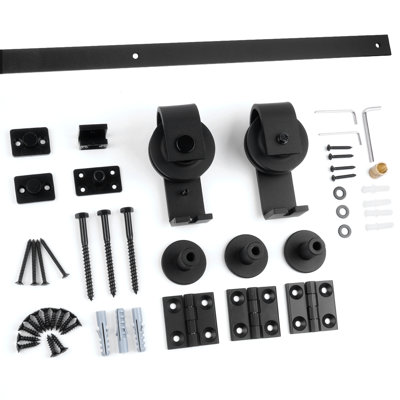 Ensemble de quincaillerie de porte de grange simple bi-pliante standard