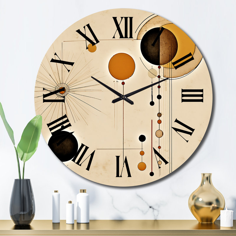 Horloge murale lune en métal, Grand