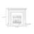 Drak Gray Solid Wood Electric Fireplace-1289222228