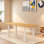 Solid Wood Rectangular Dining Table, Sturdy Legs