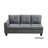 Dark Grey Fabric 3-Piece Sectional Sofa Set with Storage Ottoman-69969364-90726398