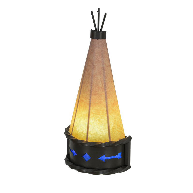 Rustic Lodge Flush Mounted Sconce