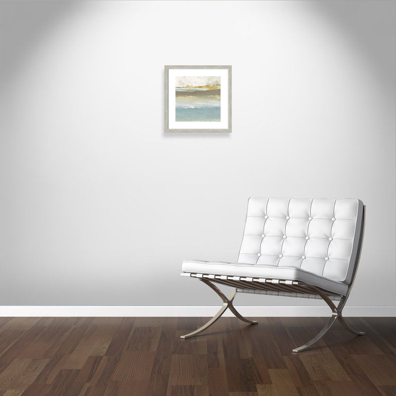 Soft Sollace Soft Solace Détail II - Peinture, H 17,5 po x l 17,5 po x P 1,125 po, Cadre argent chaud, Blanc