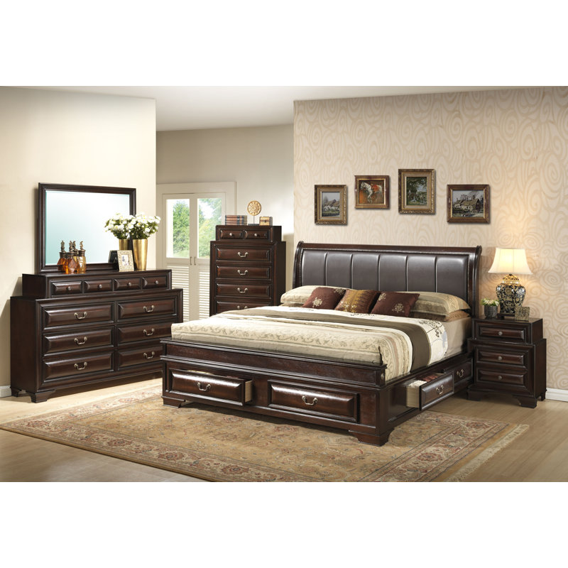 Charline 36'' W 6 - Drawer Dresser, Cappuccino