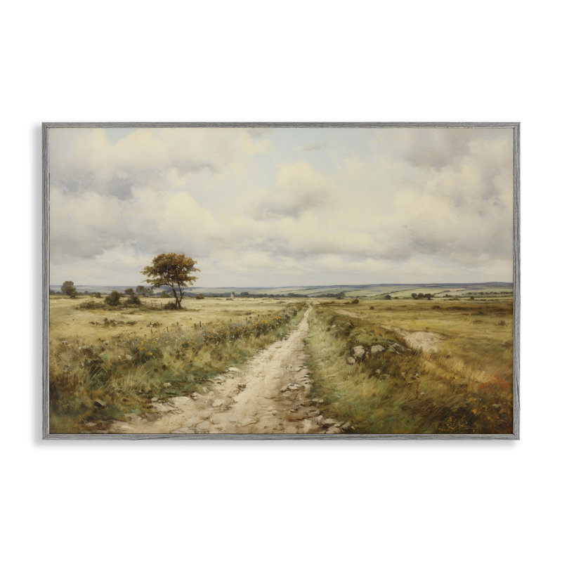 Art de giclée sur une ferme de campagne par Petal Prints Design, Estampe numérique Farmhouse, H 16 po x l 24 po