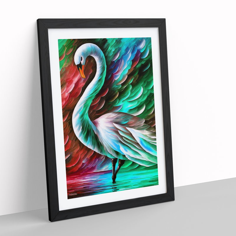 Swan Portrait No.2 - Framed Print