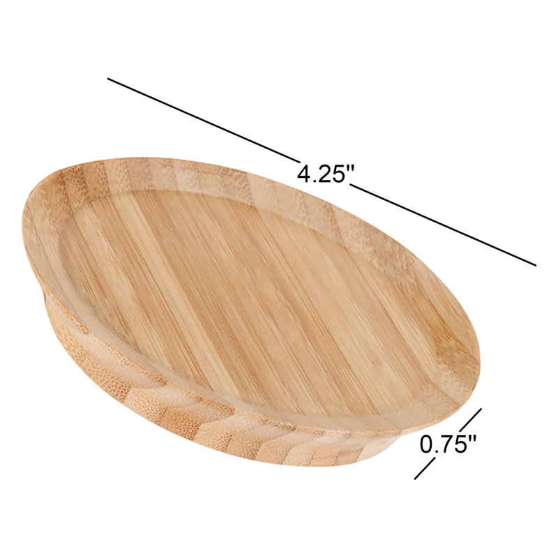 Topper Natural Bamboo Appetizer Glass Toppers