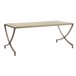 Guion Coffee Table In Brass - 18" H x 47" L x 24" D