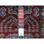 Tapis oriental en laine noué à la main super Kazak 2 pi 9 po x 4 pi 1 po